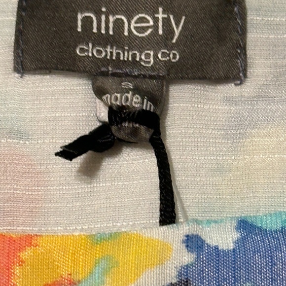 Ninety Clothing Co Sleeveless Lined Floral Top Tunic Size Small NWT - Picture 12 of 13